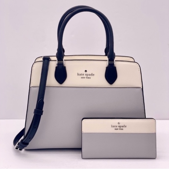 kate spade Handbags - NWT Kate Spade Madison Colorblock Medium Satchel and Matching Wallet Set
